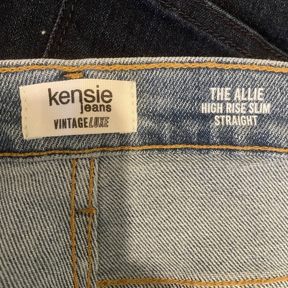 Kensie Light Blue Straight Leg Jeans - Picture 2 of 4